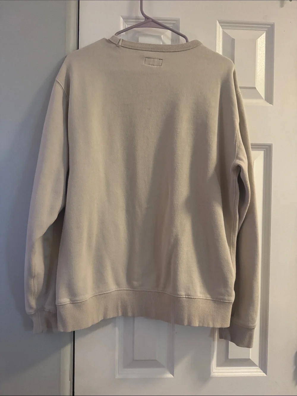 Brixton Cream Crewneck- Flawed